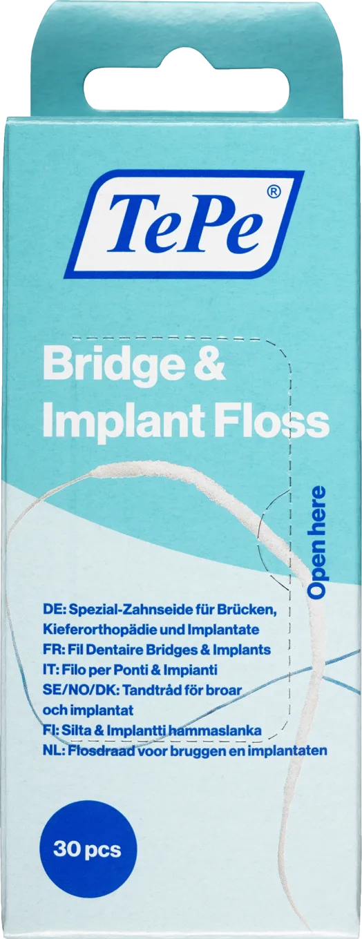 TePe Bridge & Implant Floss Tandtråd 30-pack TePe