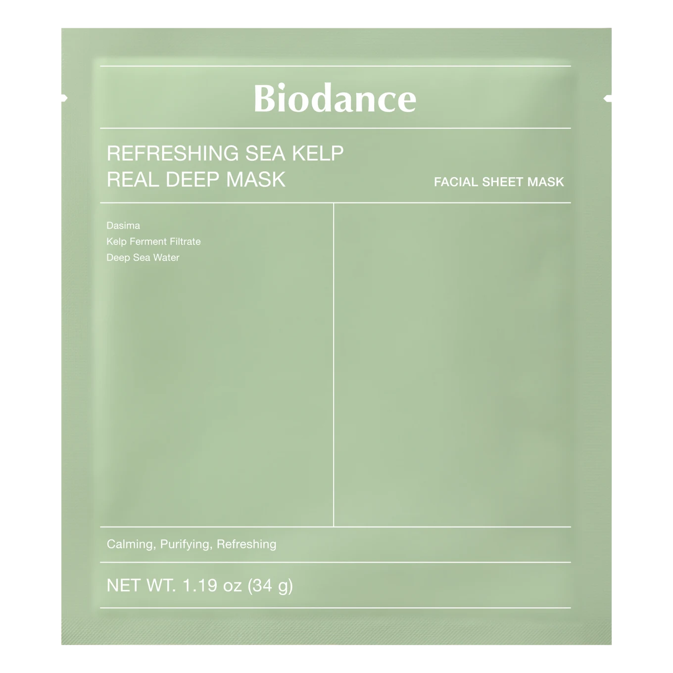 Biodance Refreshing Sea Kelp Real Deep Mask 1 st Biodance