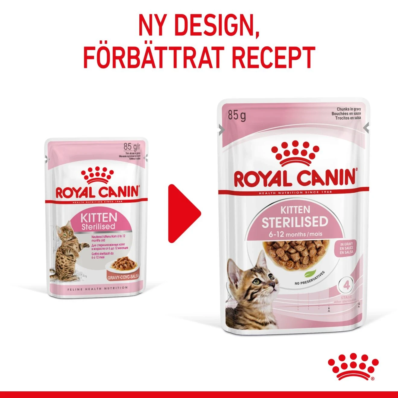 Royal Canin Kitten Sterilised Gravy 12x85 g Royal Canin