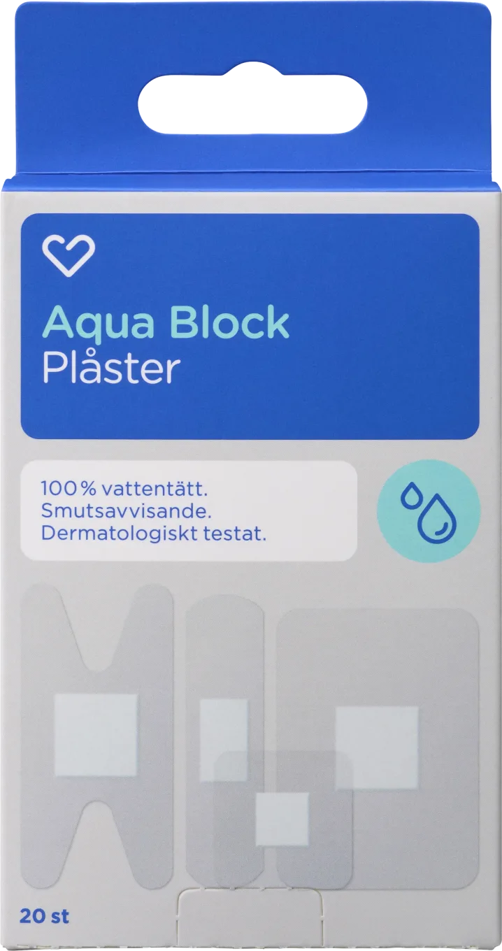 Hjärtats Plåster Aqua Stop 20st Hjärtats