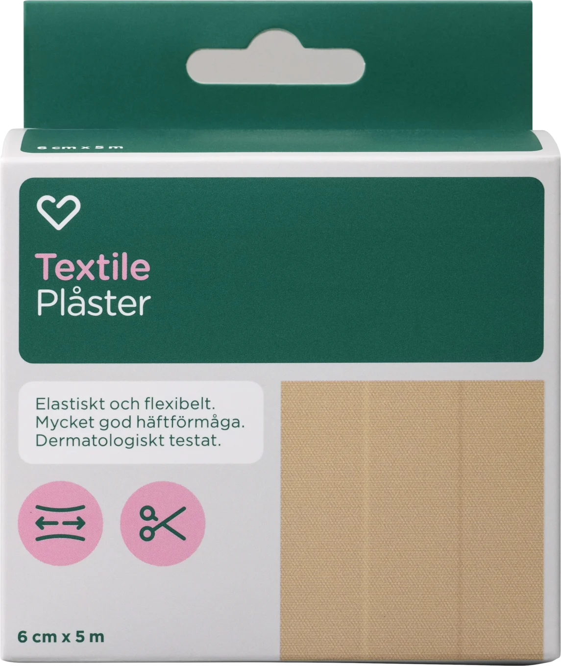 Hjärtats Plåster Textile Hjärtats