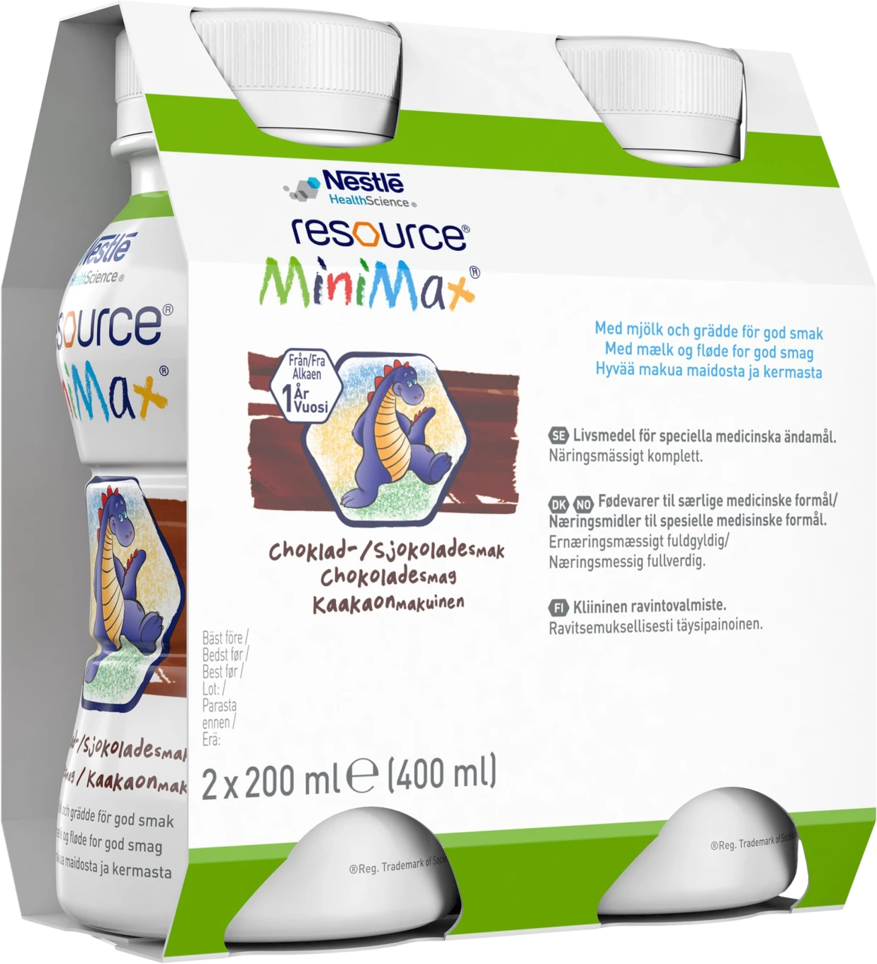 Resource MiniMax Choklad 2x200 ml Resource