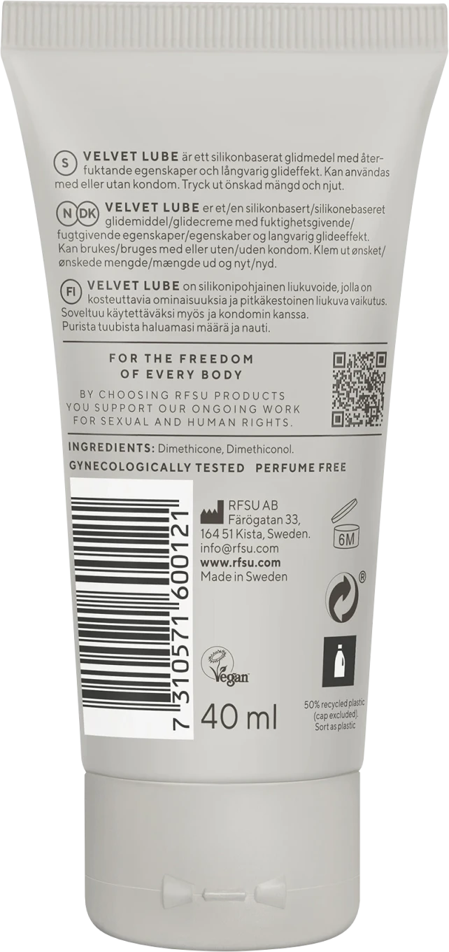 RFSU Velvet Lube Glidmedel 40 ml RFSU