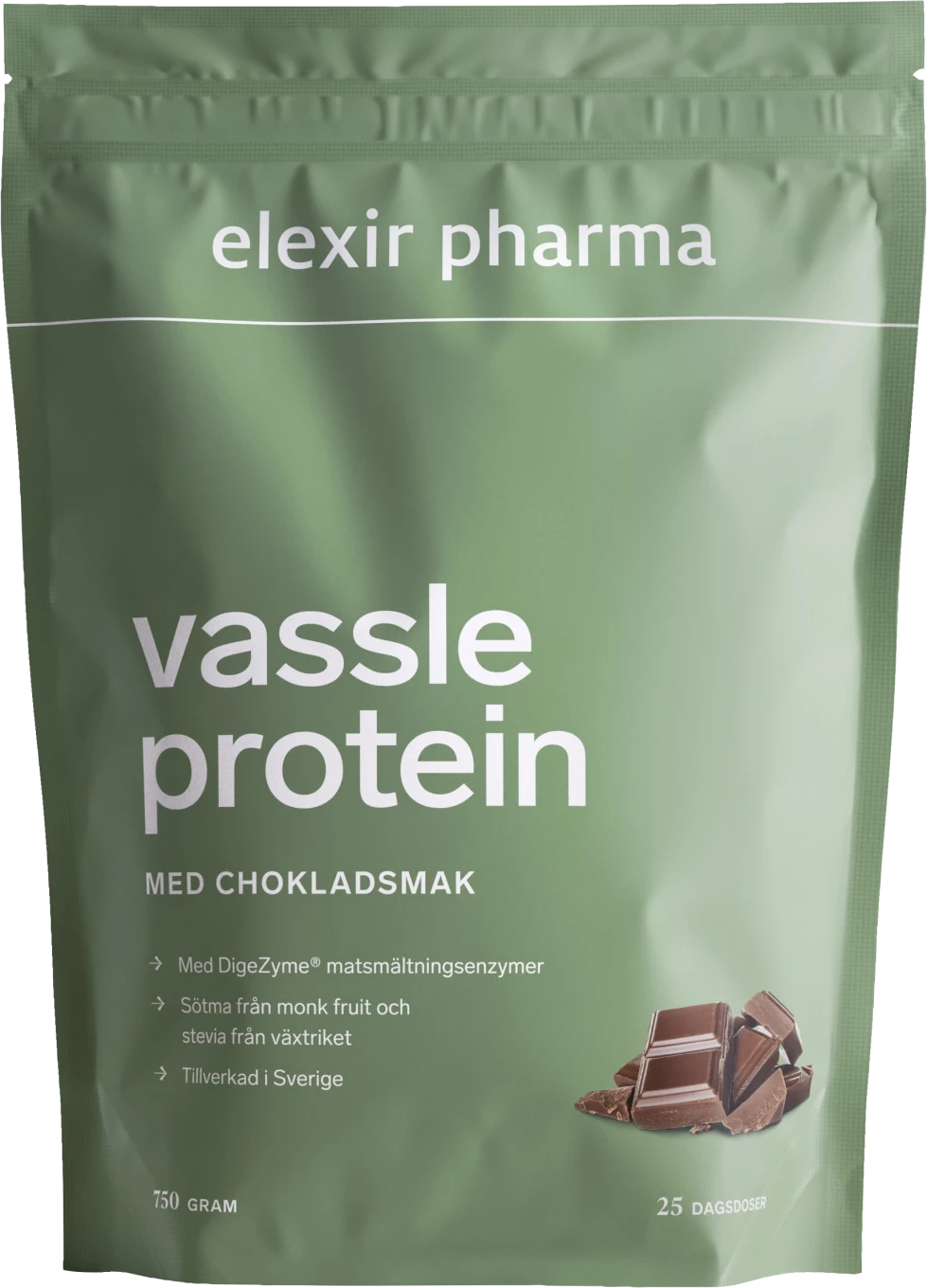 Elexir Pharma Vassleprotein Choklad 750 g Elexir Pharma