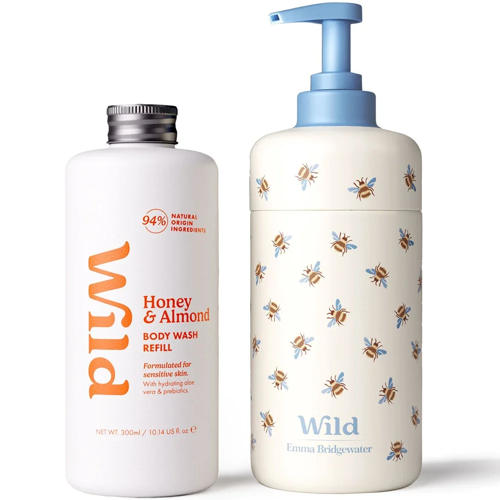 Wild Body Wash Bee Case Honey Almond Wild
