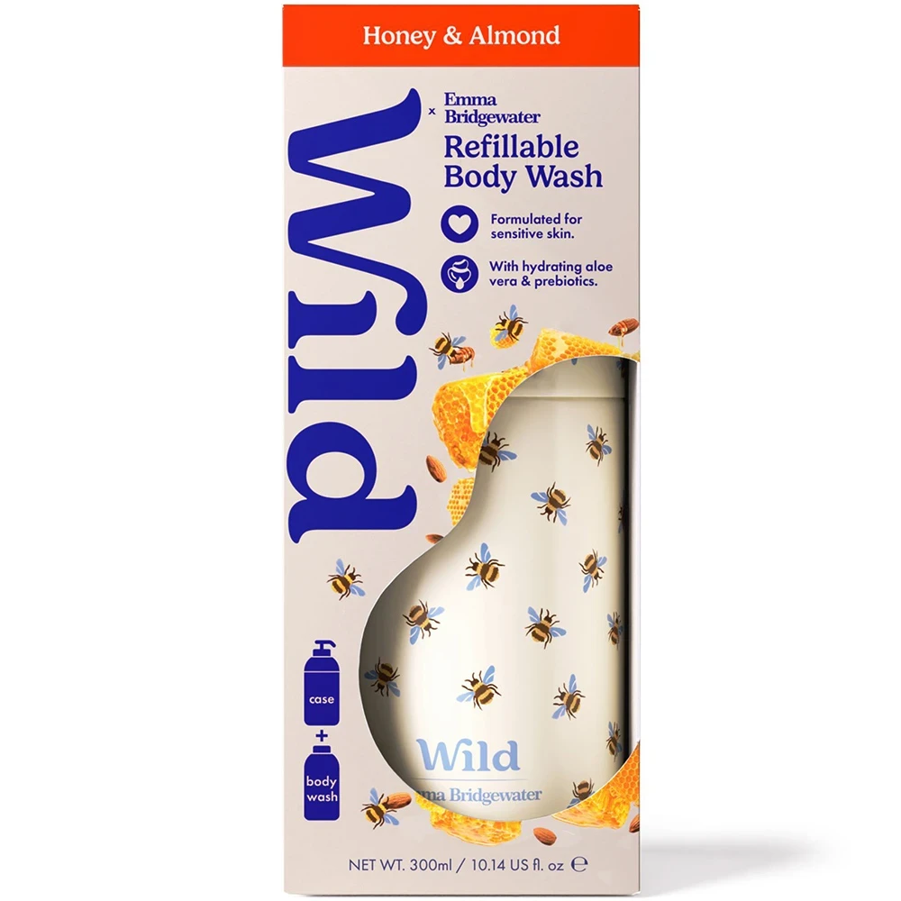 Wild Body Wash Bee Case Honey Almond Wild