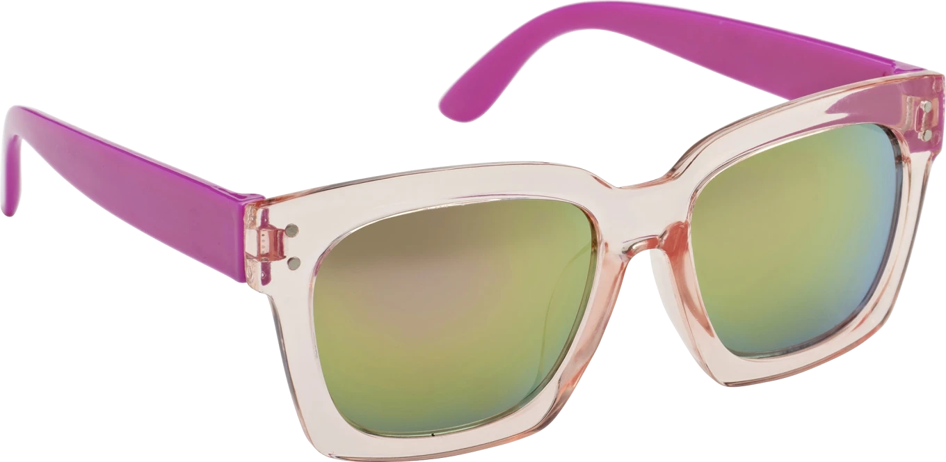 Haga Eyewear Bright Transparent Pink Mirror Lens Haga Optik