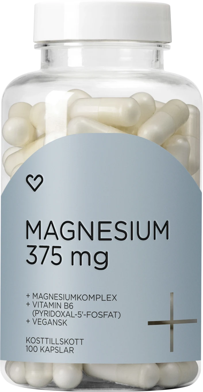 Hjärtats+ Magnesium 375mg Kapsel 100st Hjärtats