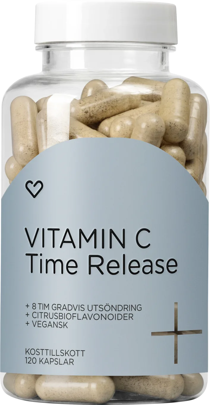 Hjärtats+ Vitamin C Time Release Kapsel 120st Hjärtats