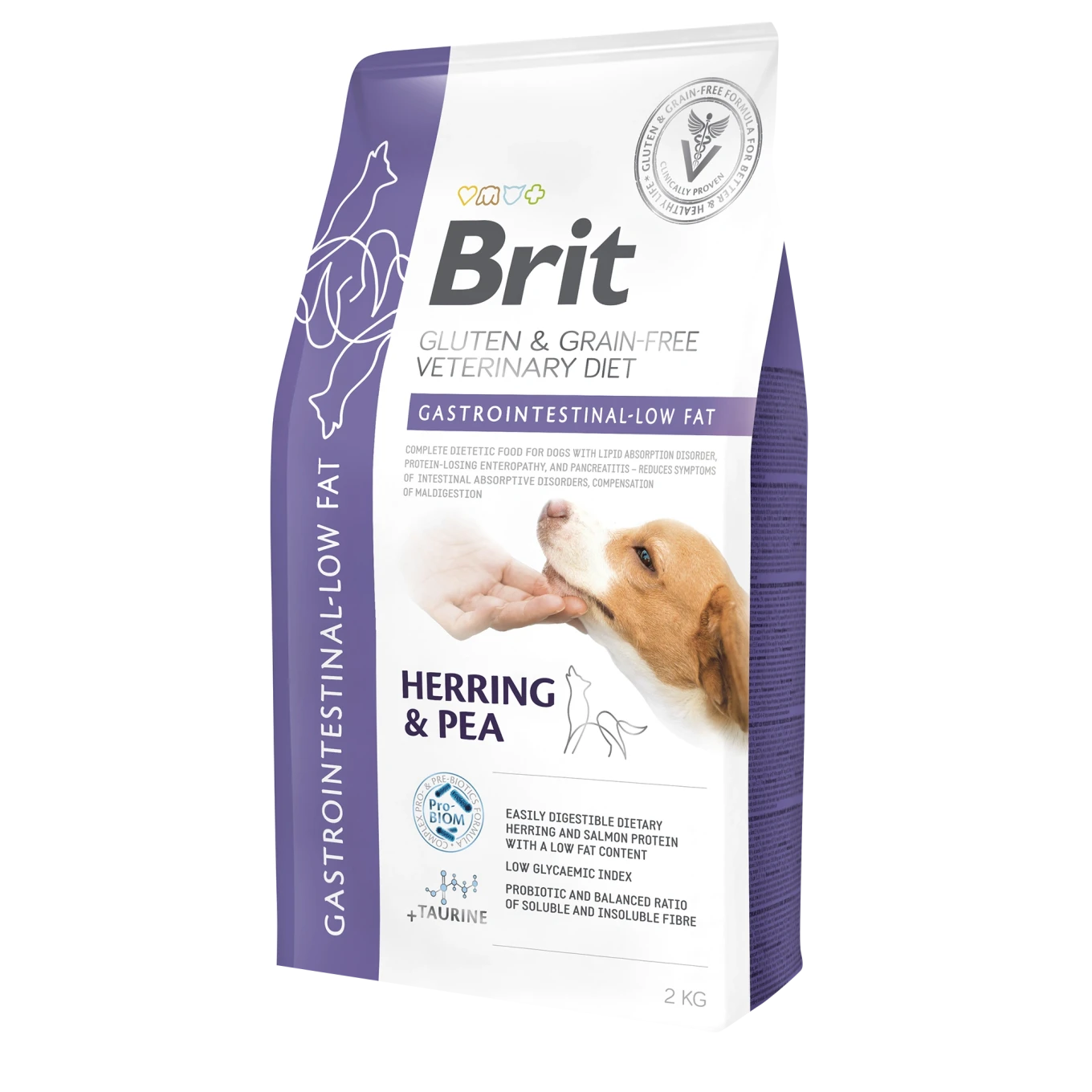 Brit Gluten & Grain-Free Veterinary Diet Dog Gastrointestinal Low fat 2 kg Brit Veterinary Diet