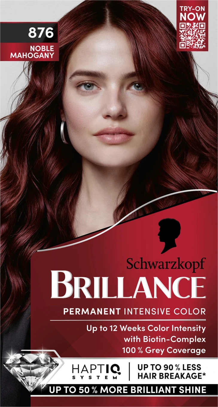 Schwarzkopf Brillance Permanent Intensive Color 876 Noble Mahogony Schwarzkopf