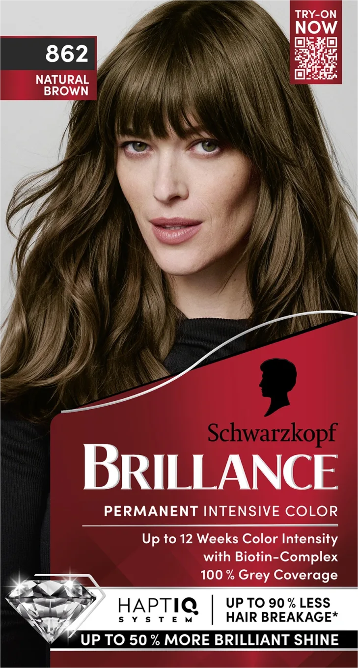 Schwarzkopf Brillance Permanent Intensive Color 862 Natural Brown Schwarzkopf