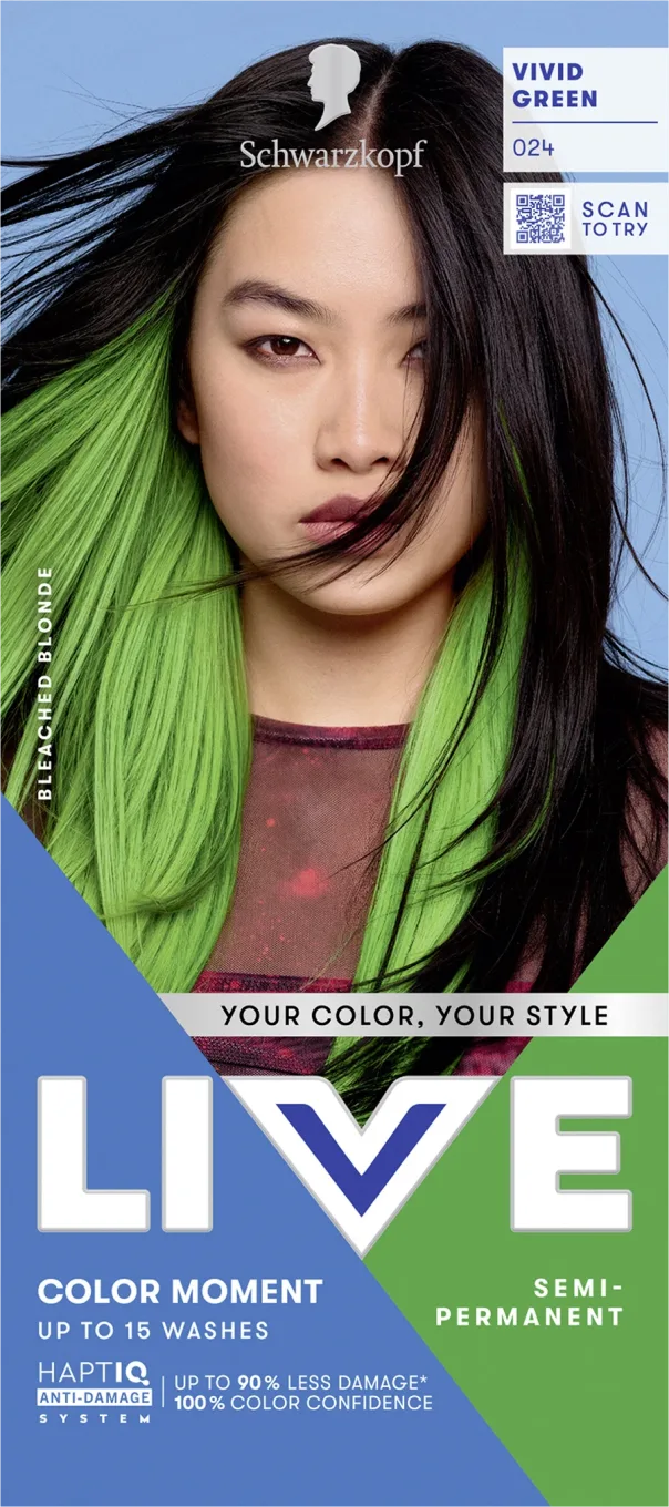 Schwarzkopf LIVE Color Moment 024 Vivid Green Schwarzkopf