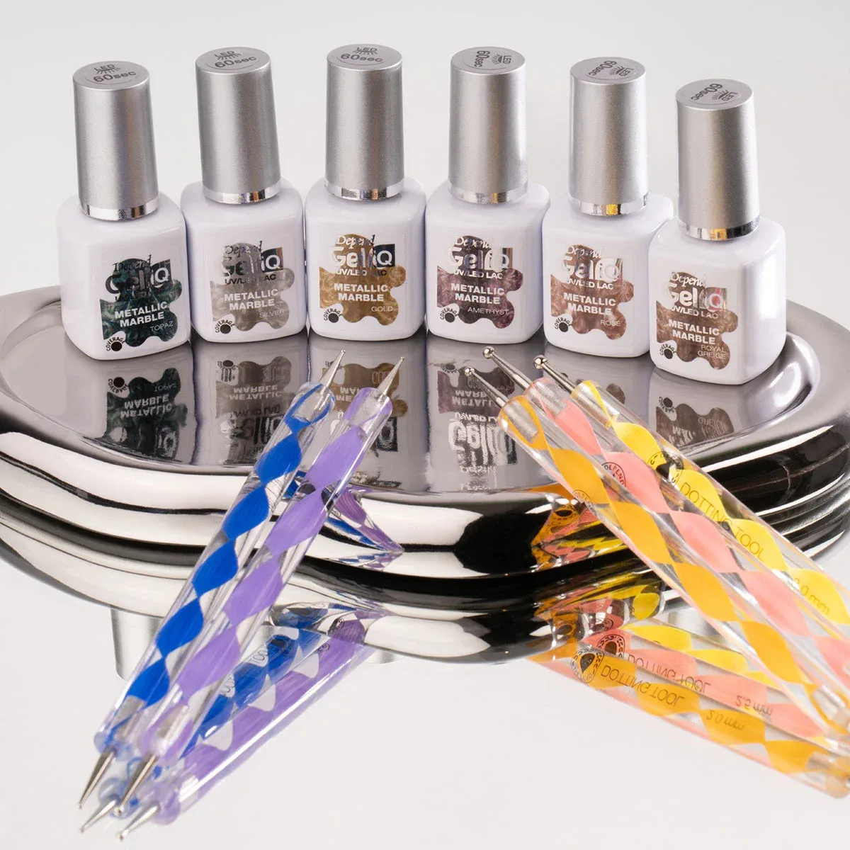 Depend Gel iQ Metallic Marble 5 ml Peach Gemstone Depend