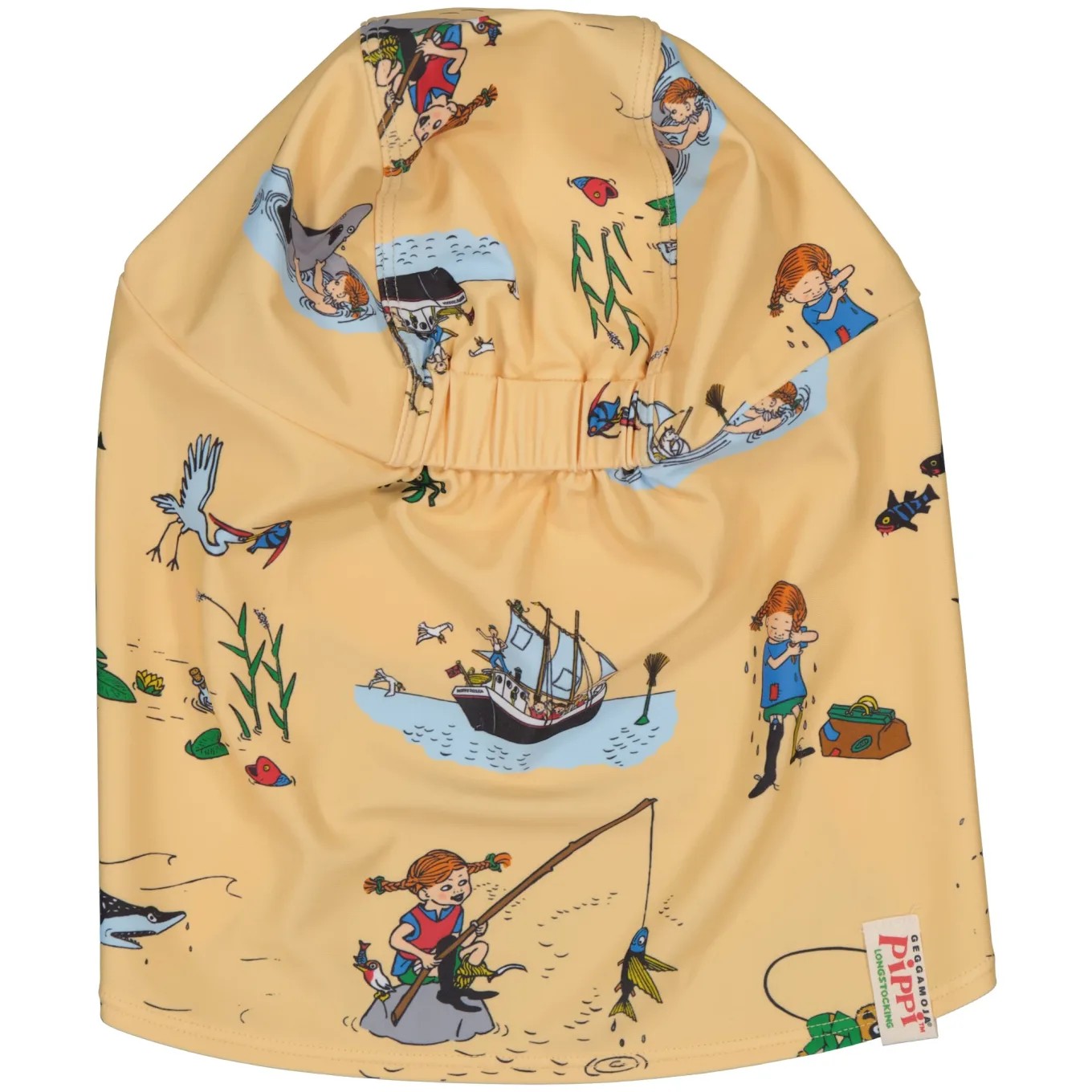 Geggamoja Pippi Långstrump UV-Hat Soft Yellow 10 mån-2 år Geggamoja