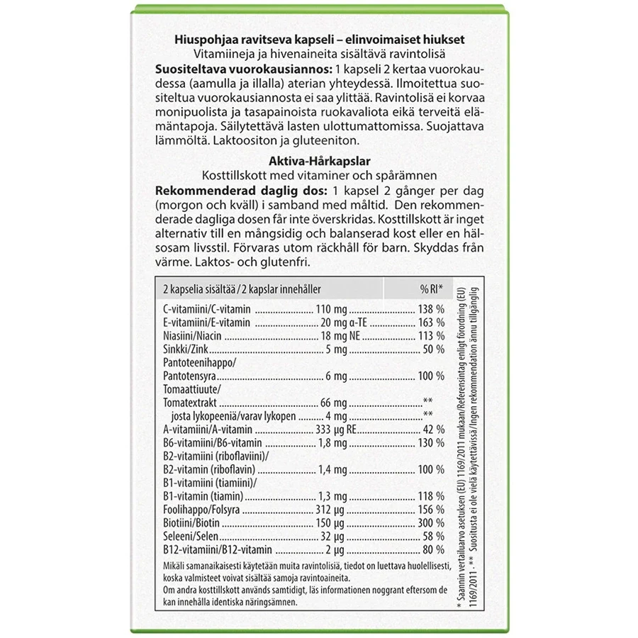 Plantur 39 Aktiva Hårkapslar 60 kapslar Plantur 39