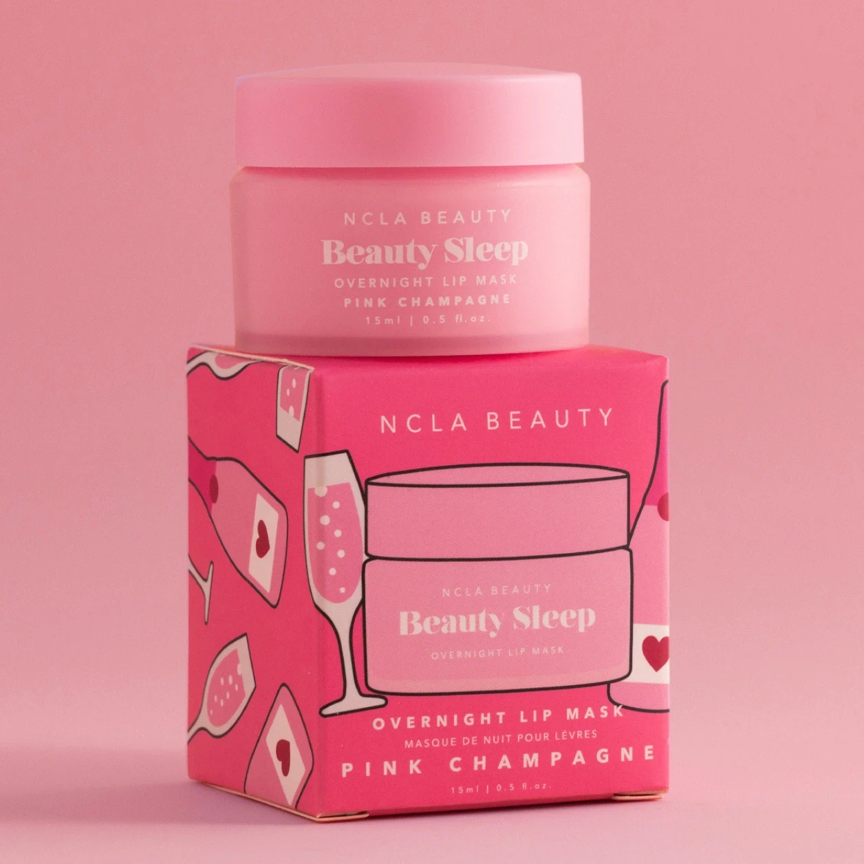 NCLA Beauty Beauty Sleep Lip Mask Pink Champagne 15 ml NCLA