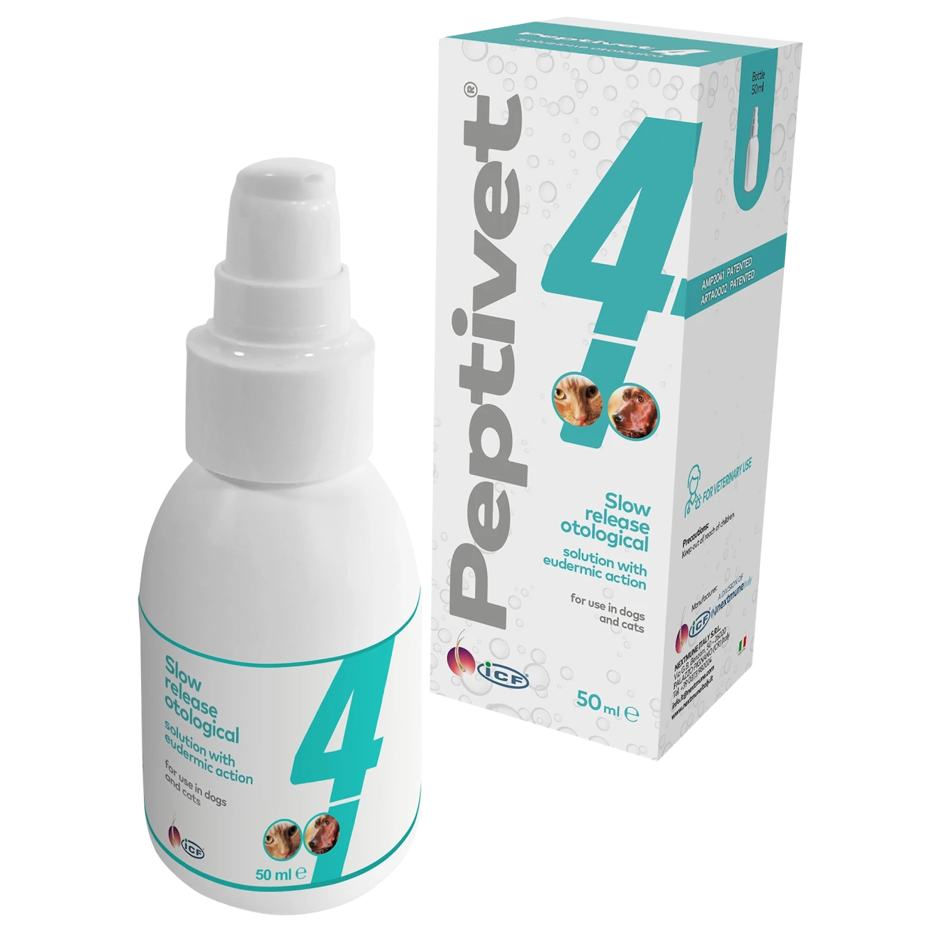 ICF Peptivet® 4 Otologisk lösning 50 ml Icf