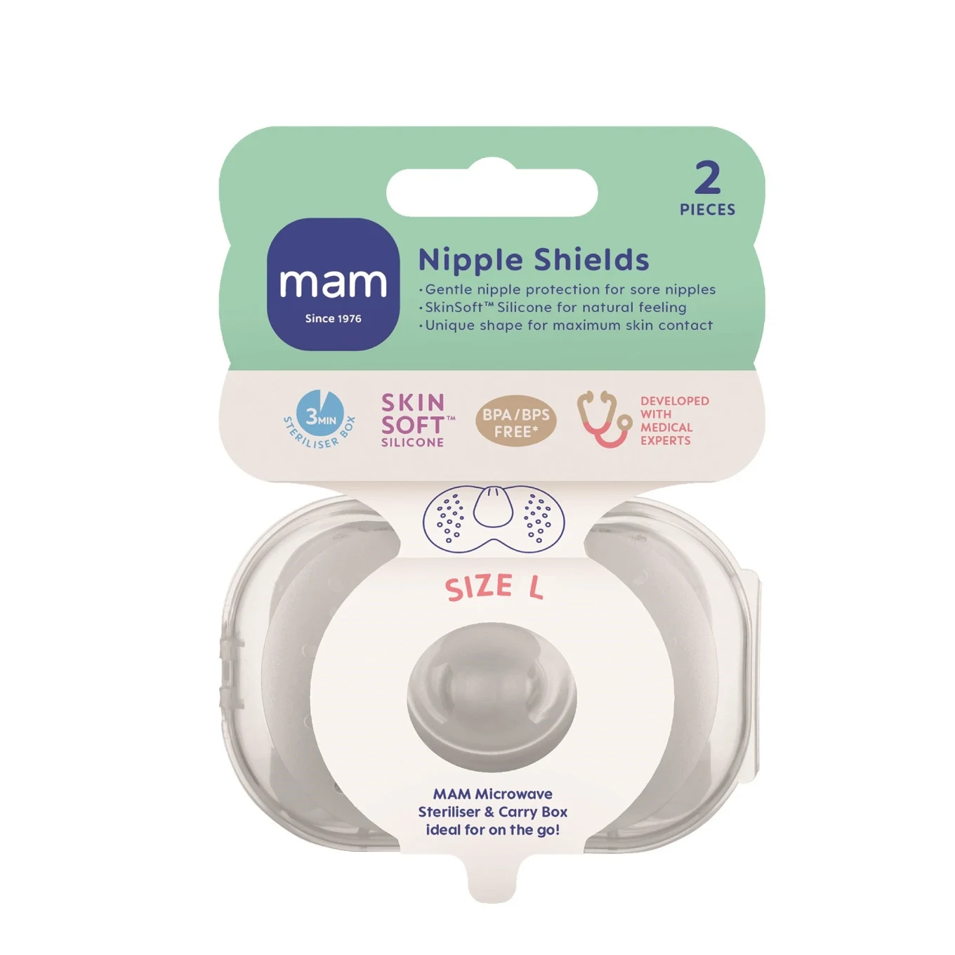 MAM Nipple Shields 1 par  L Mam
