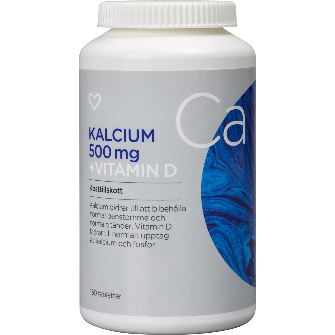 Hjärtats Kalcium + Vitamin D Tablett 160 st Hjärtats