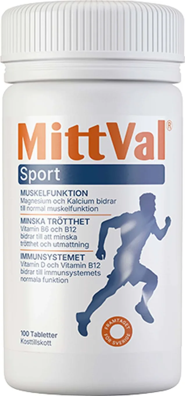 MittVal Sport Tablett 100 st MittVal