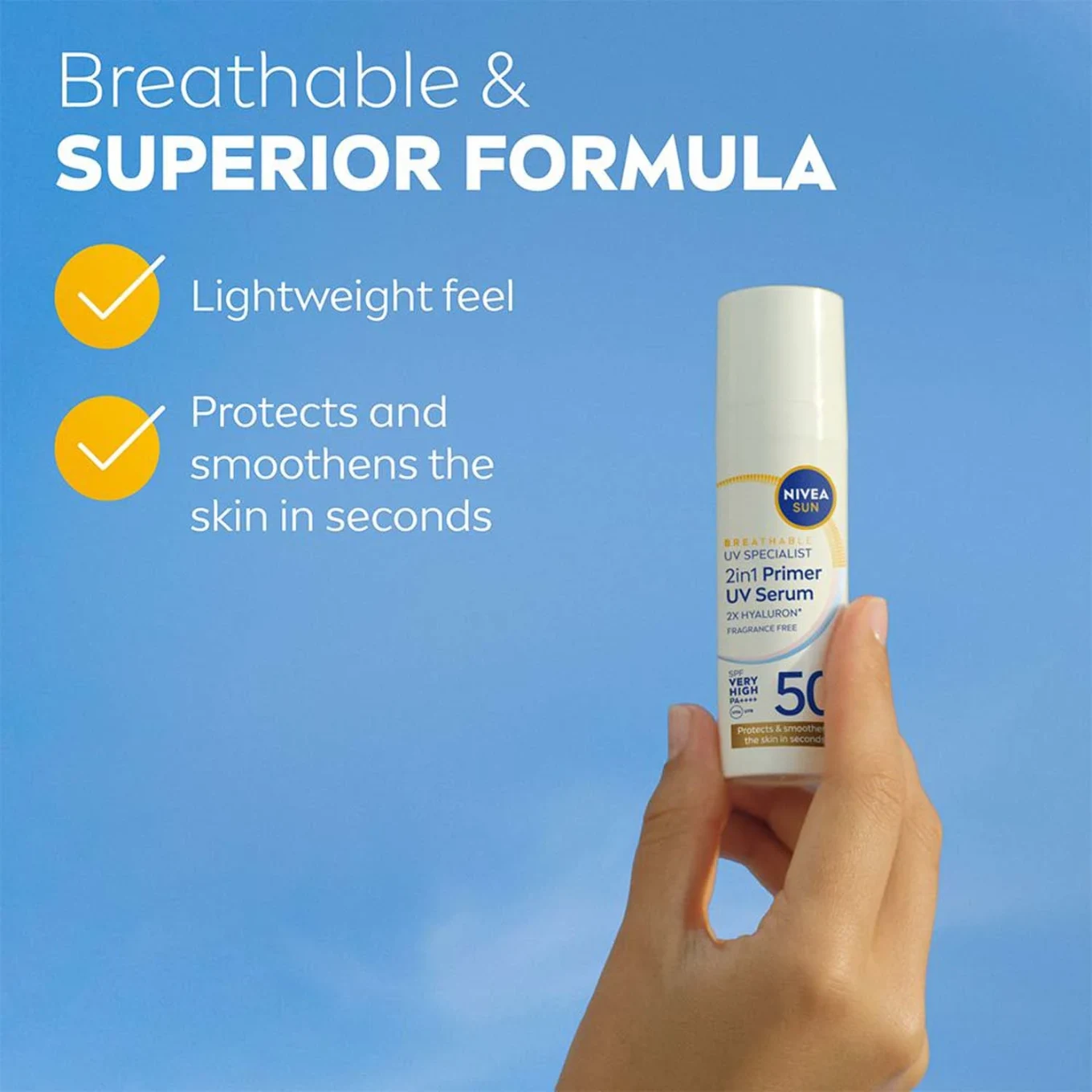 Nivea Sun UV Face 2in1 Daily UV Serum SPF 50+, 30 ml Nivea