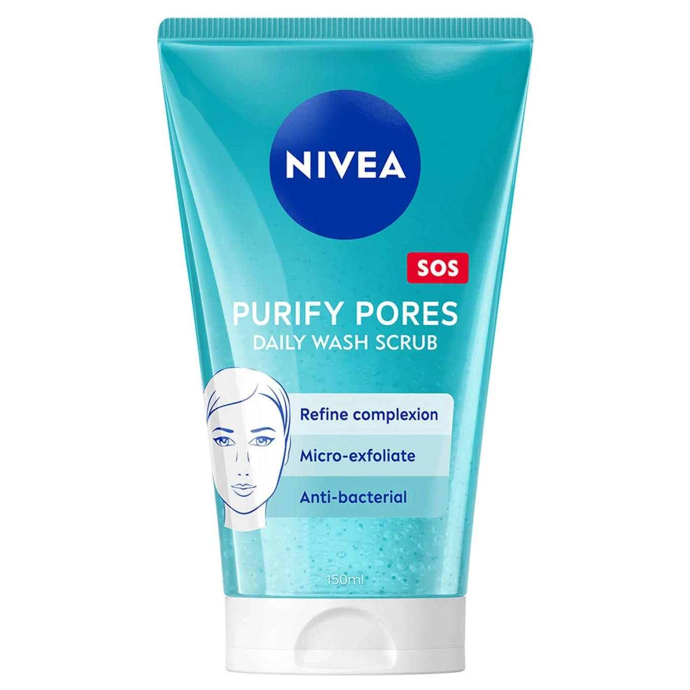 Nivea Purify Pores Daily Wash Scrub 150 ml Nivea