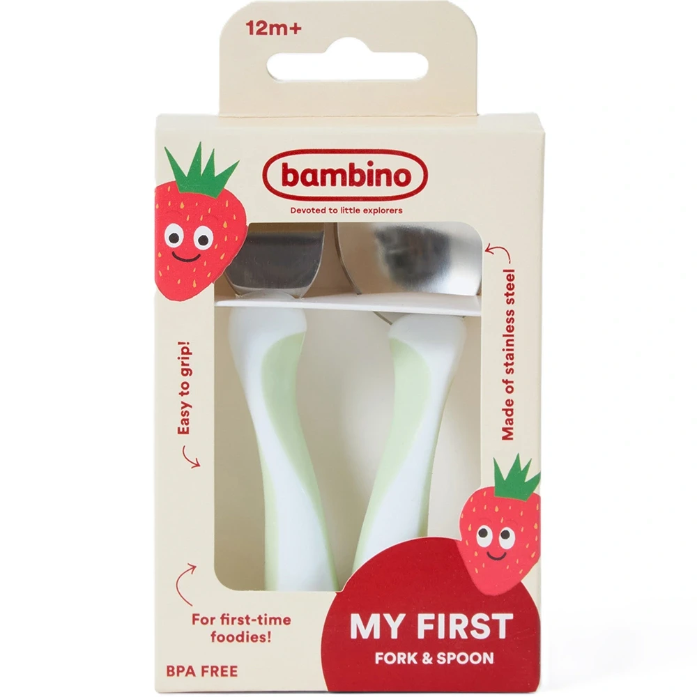 Bambino My first! Fork & Spoon  Mint Bambino