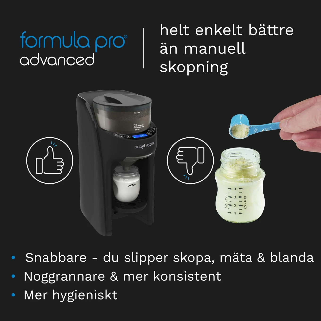 Baby Brezza Formula Pro Advanced Black Baby Brezza