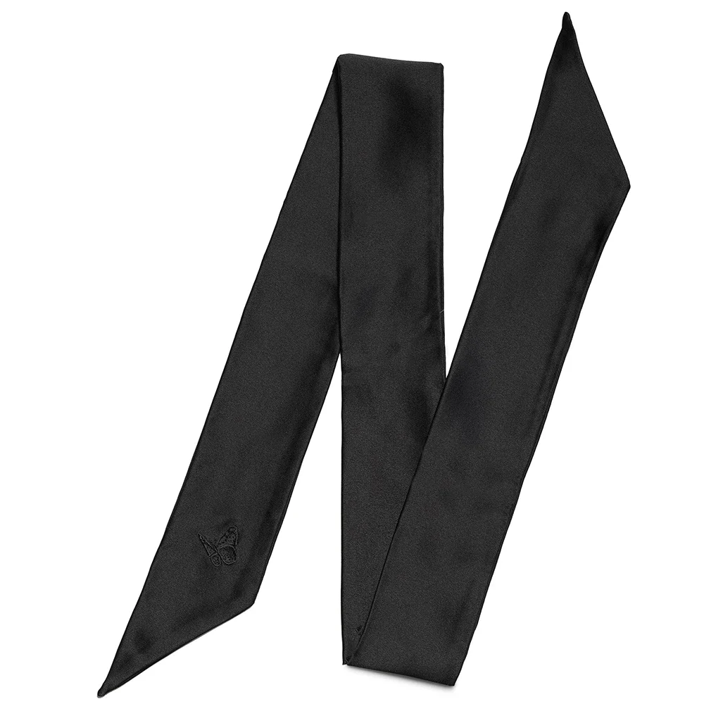 Amelie Soie Silk Scarf Black Amelie Soie