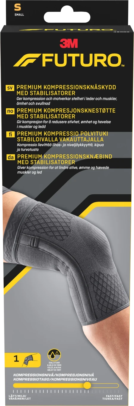 Futuro Premium Kompressionsknäskydd med stabilisatorer S Futuro