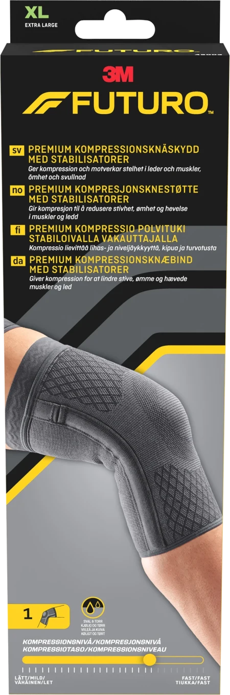Futuro Premium Kompressionsknäskydd med stabilisatorer XL Futuro