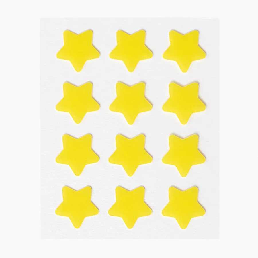 Peggy World Blemish Patches Hearts and Stars Yellow 24 st Peggy World
