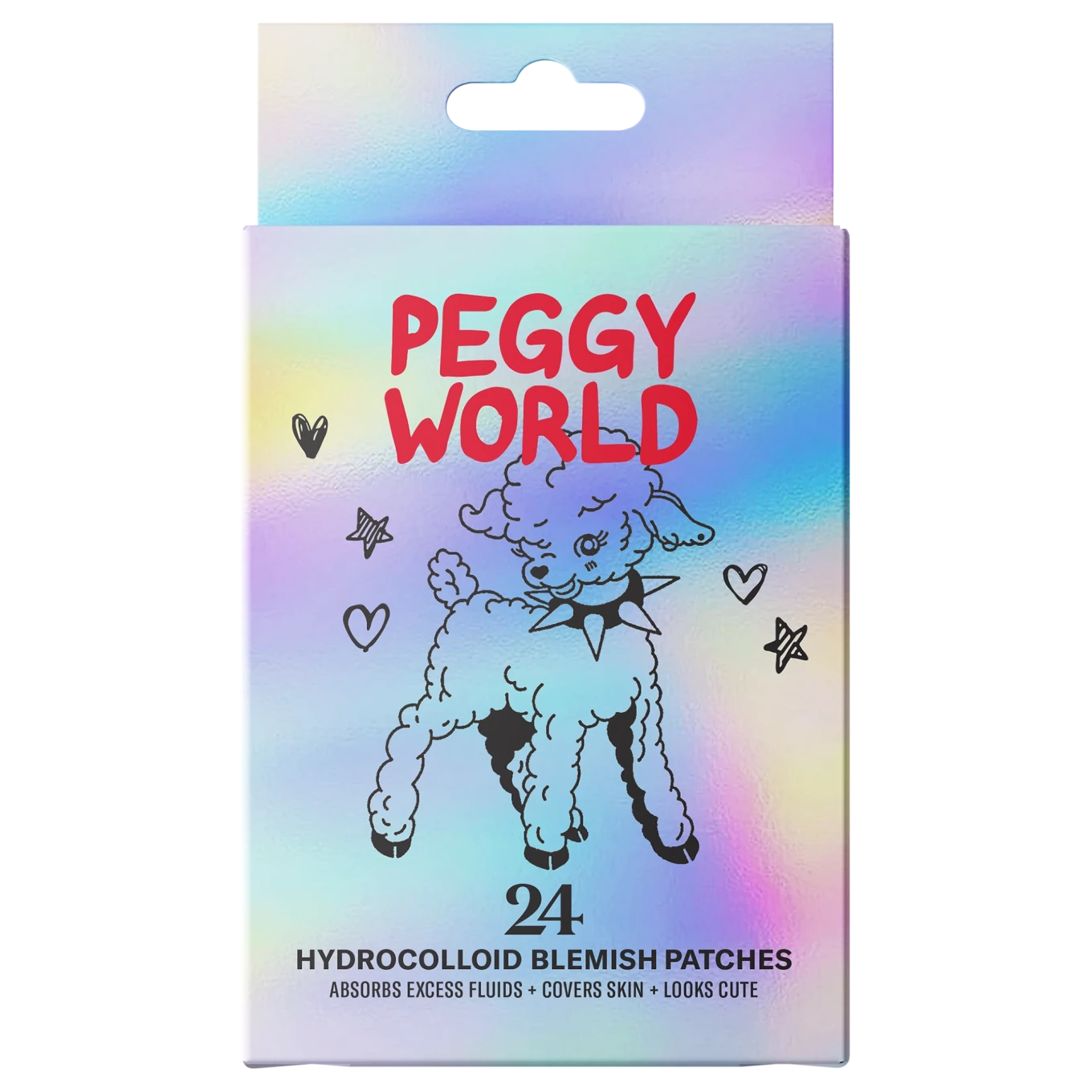 Peggy World Blemish Patches Hearts and Stars Holographic 24 st Peggy World
