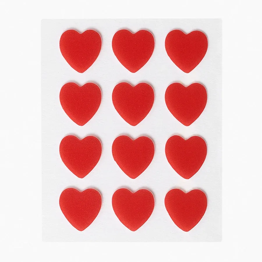 Peggy World Blemish Patches Hearts and Stars Red 24 st Peggy World