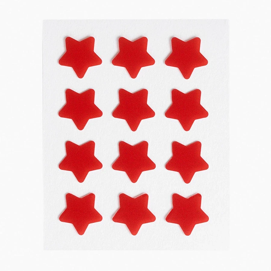 Peggy World Blemish Patches Hearts and Stars Red 24 st Peggy World