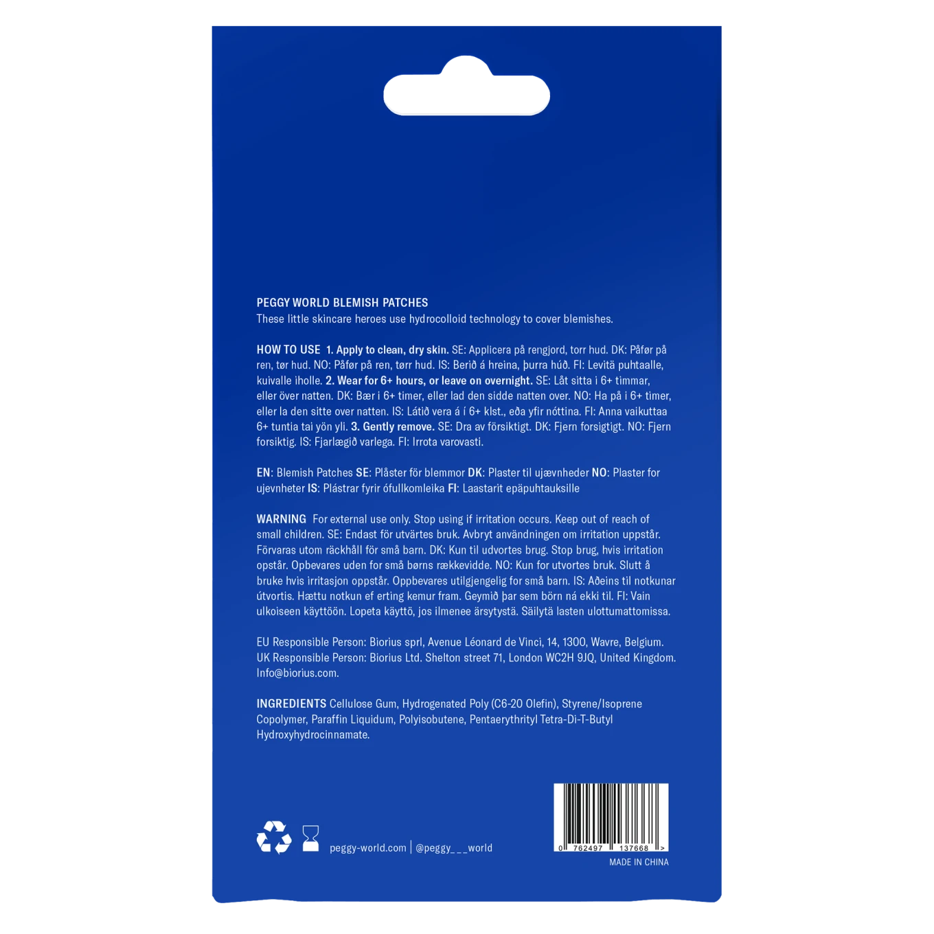 Peggy World Blemish Patches Round Transparent 24 st Peggy World