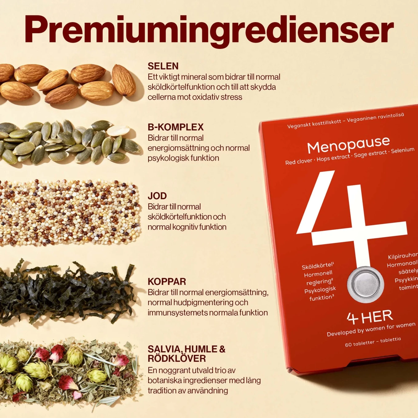 4HER Menopause 60 tabletter 4HER