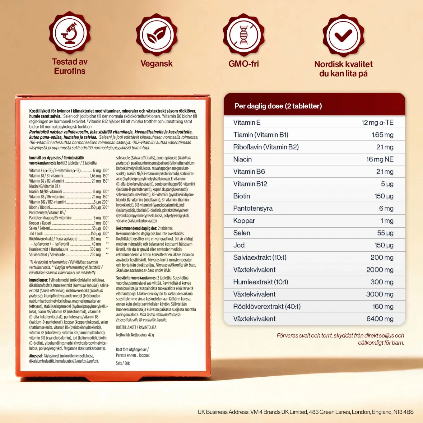 4HER Menopause 60 tabletter 4HER