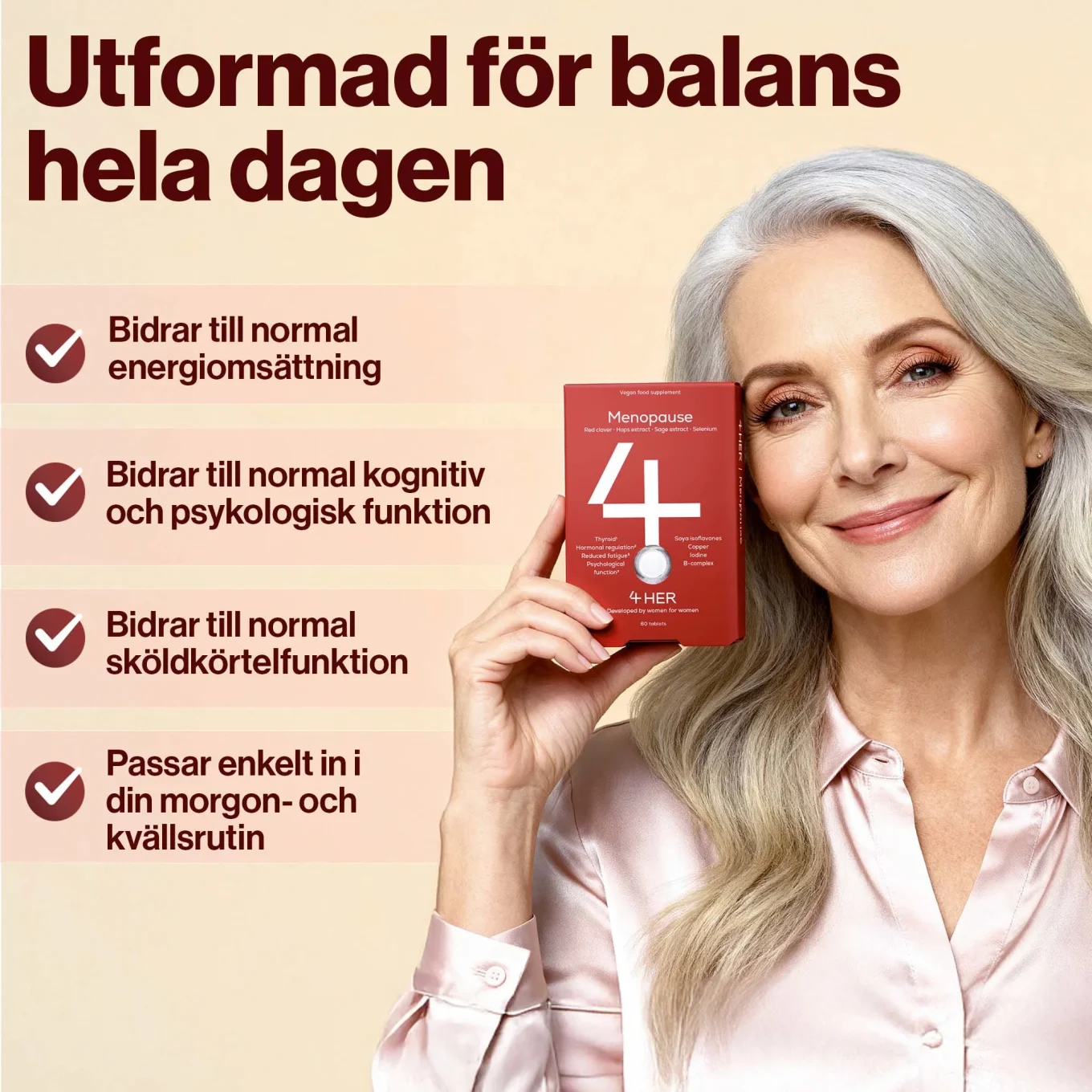 4HER Menopause 60 tabletter 4HER