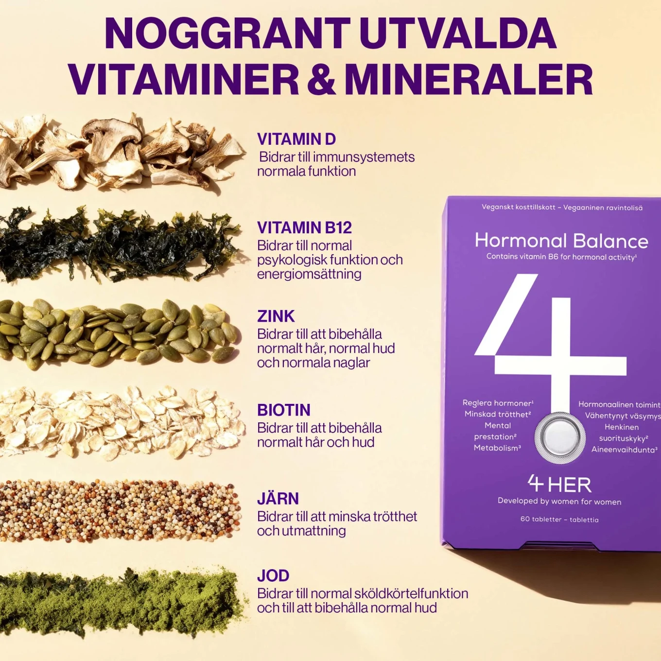 4HER Hormonal Balance 60 tabletter 4HER