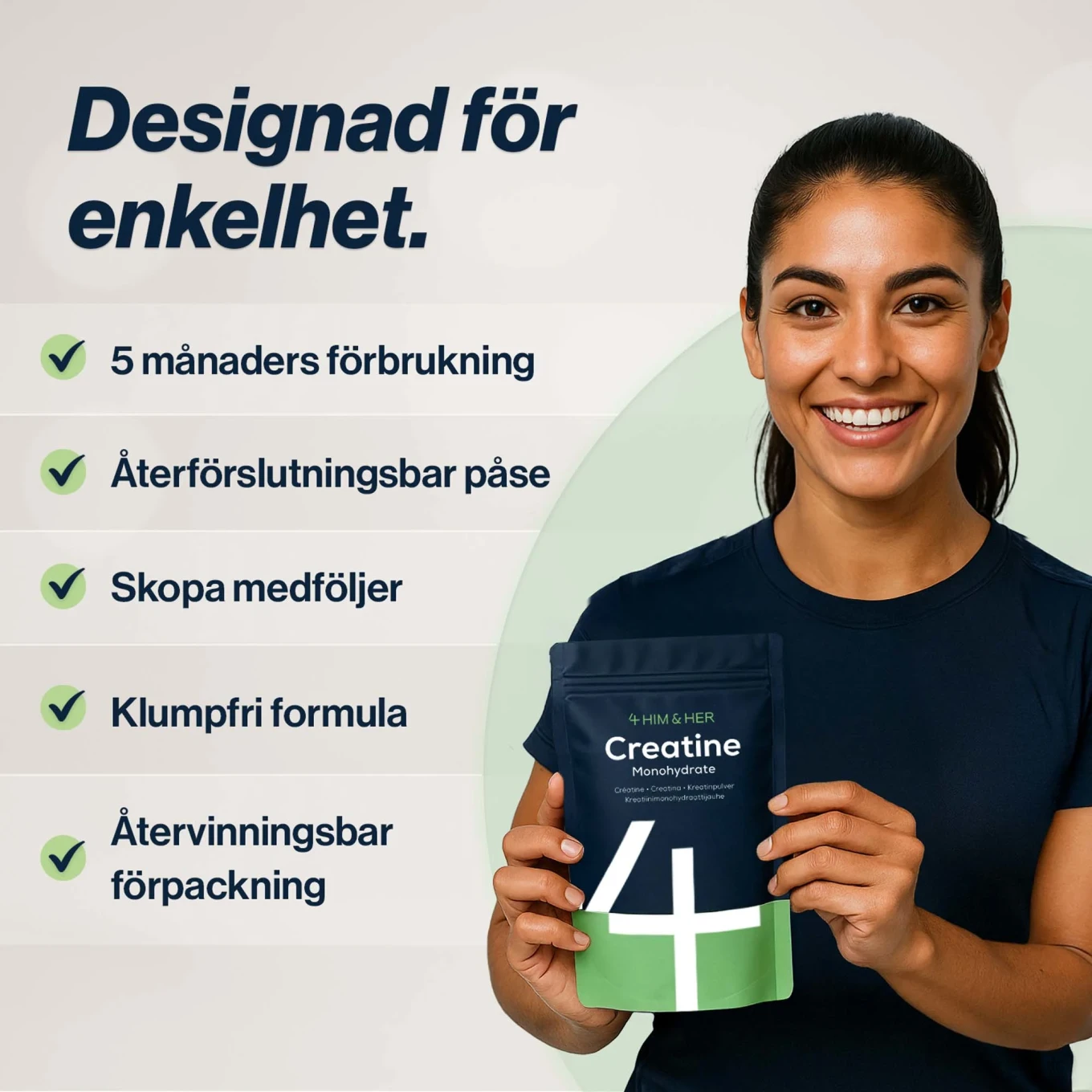 4Him&Her Creatine Monohydrate Kreatinpulver 500 g 4Him&Her