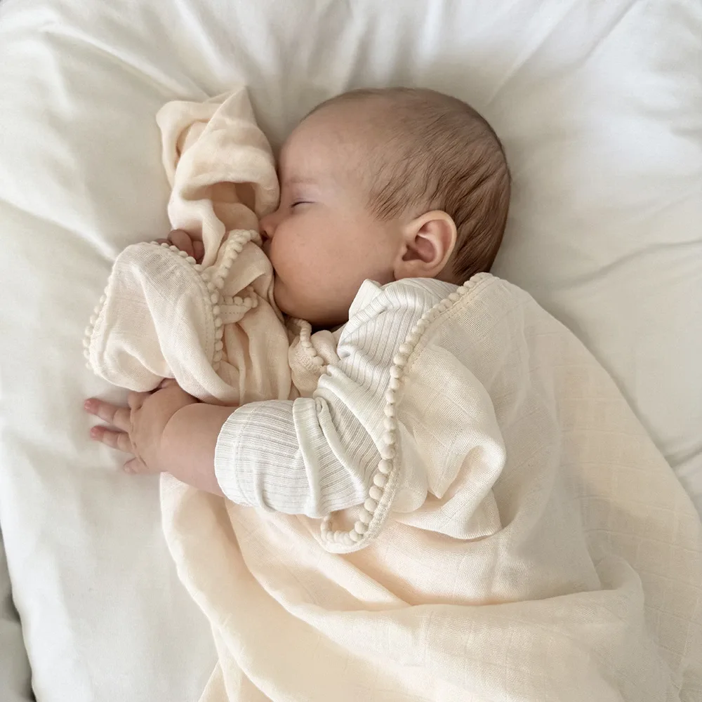 Jack o Juno Pom Pom Muslinfilt 1-pack Baby Pink Jack o Juno