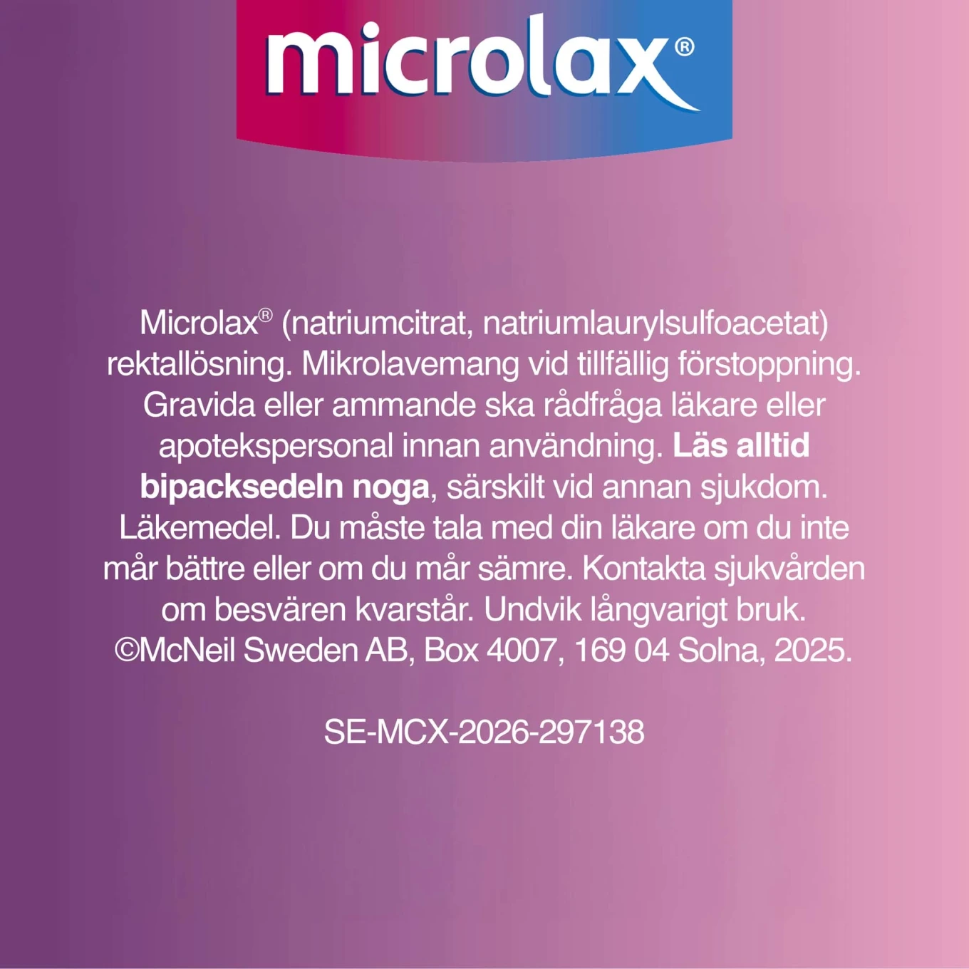 Microlax rektallösning tub 12 x 5 ml Microlax