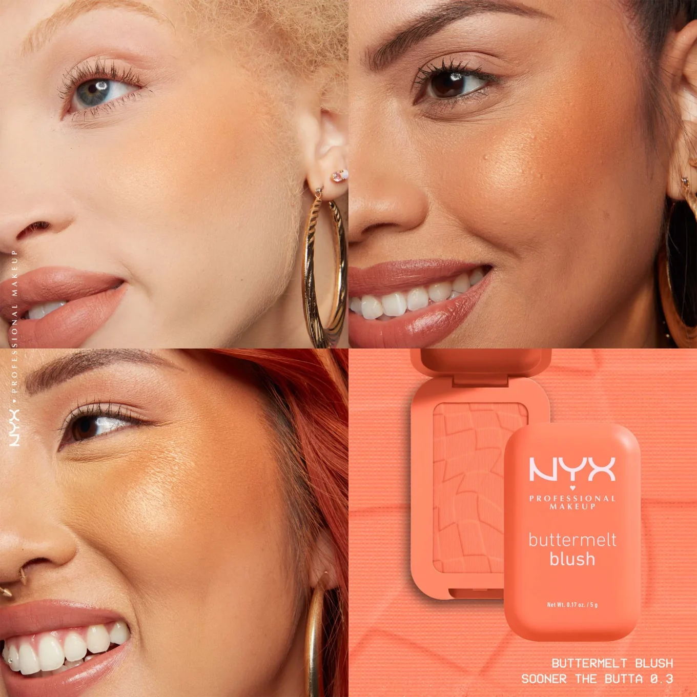 NYX Professional Makeup Buttermelt Blush 5 g 03 Sooner The Butta NYX Professional Makeup