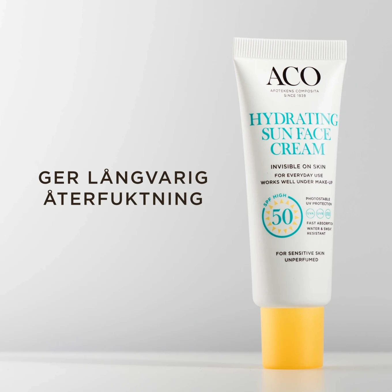 ACO Sun Hydrating Sun Face Cream SPF50, 40 ml ACO