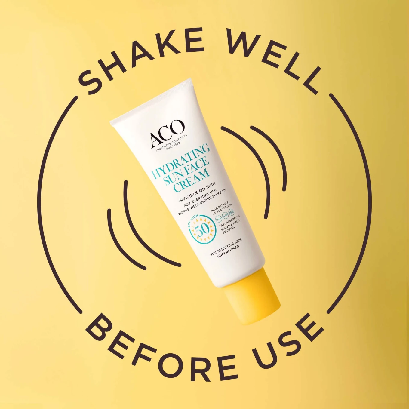 ACO Sun Hydrating Sun Face Cream SPF50, 40 ml ACO