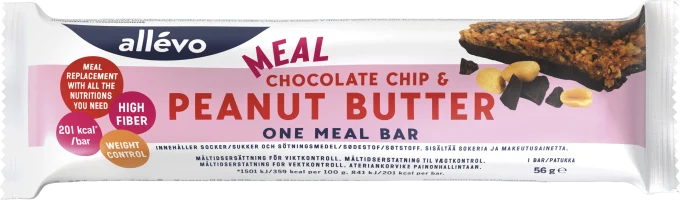 Allévo One Meal Chocolate Chip & Peanut Butter 56 g Allévo
