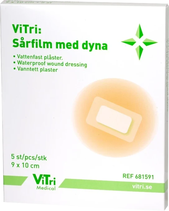 ViTri Sårfilm med dyna 9 x 10 cm ViTri