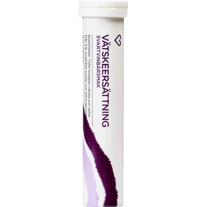 Hjärtats Vätskeersättning Svartvinbär Brustablett 18 st Hjärtats